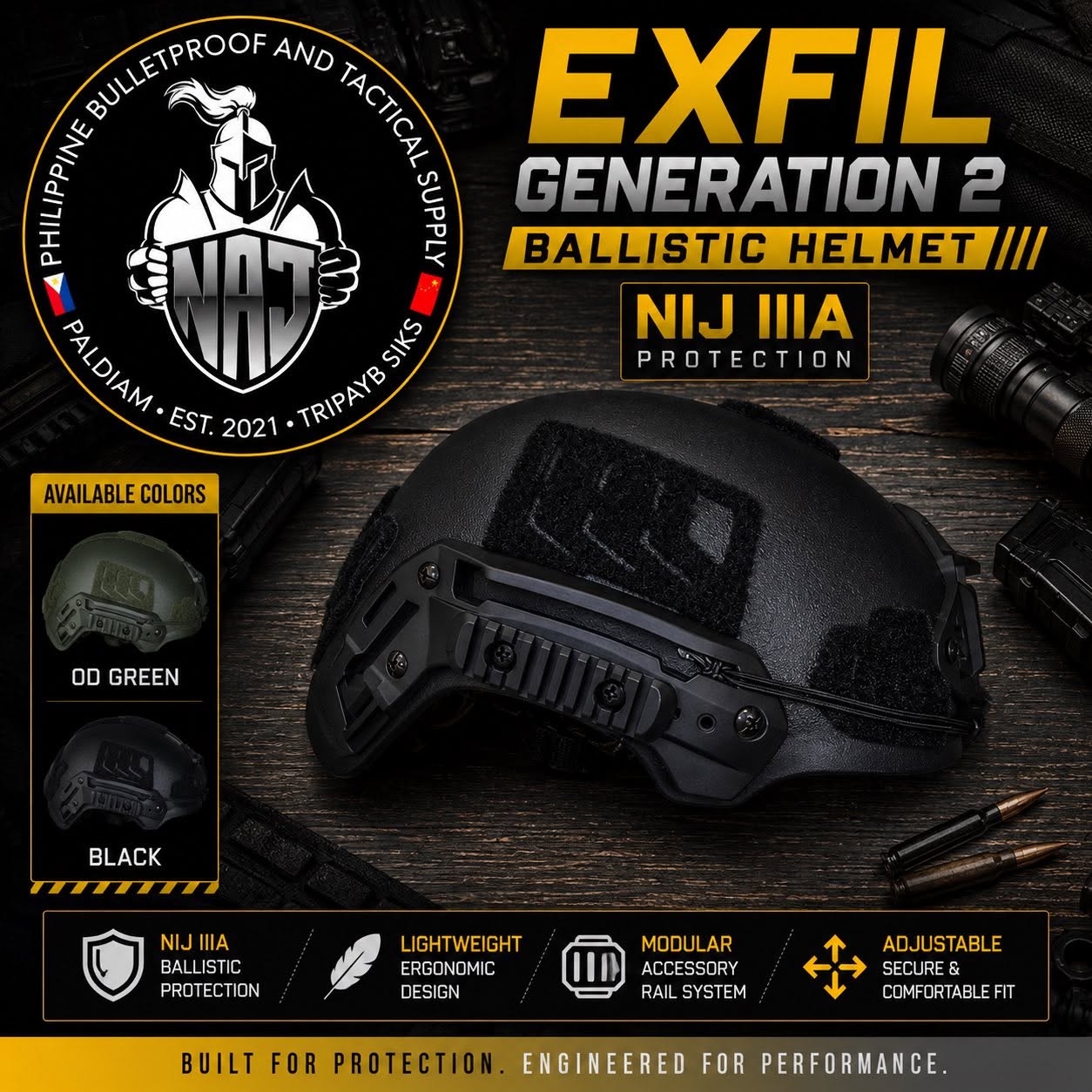 Exfil Helmet Generation 2.0